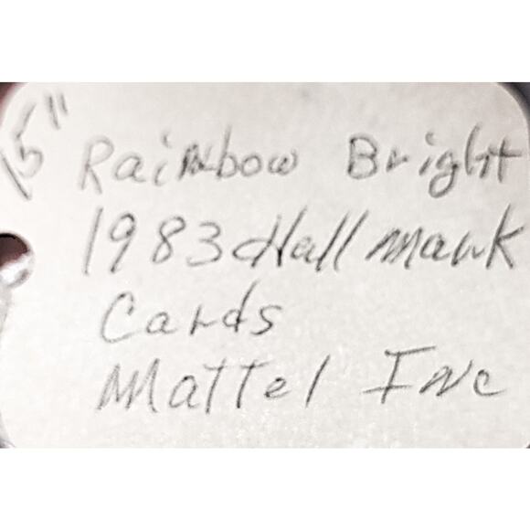 14" Vintage 1983 Rainbow Bright "Tickled Pink" Baby Doll Stuffy Hallmark #3 - Picture 13 of 13